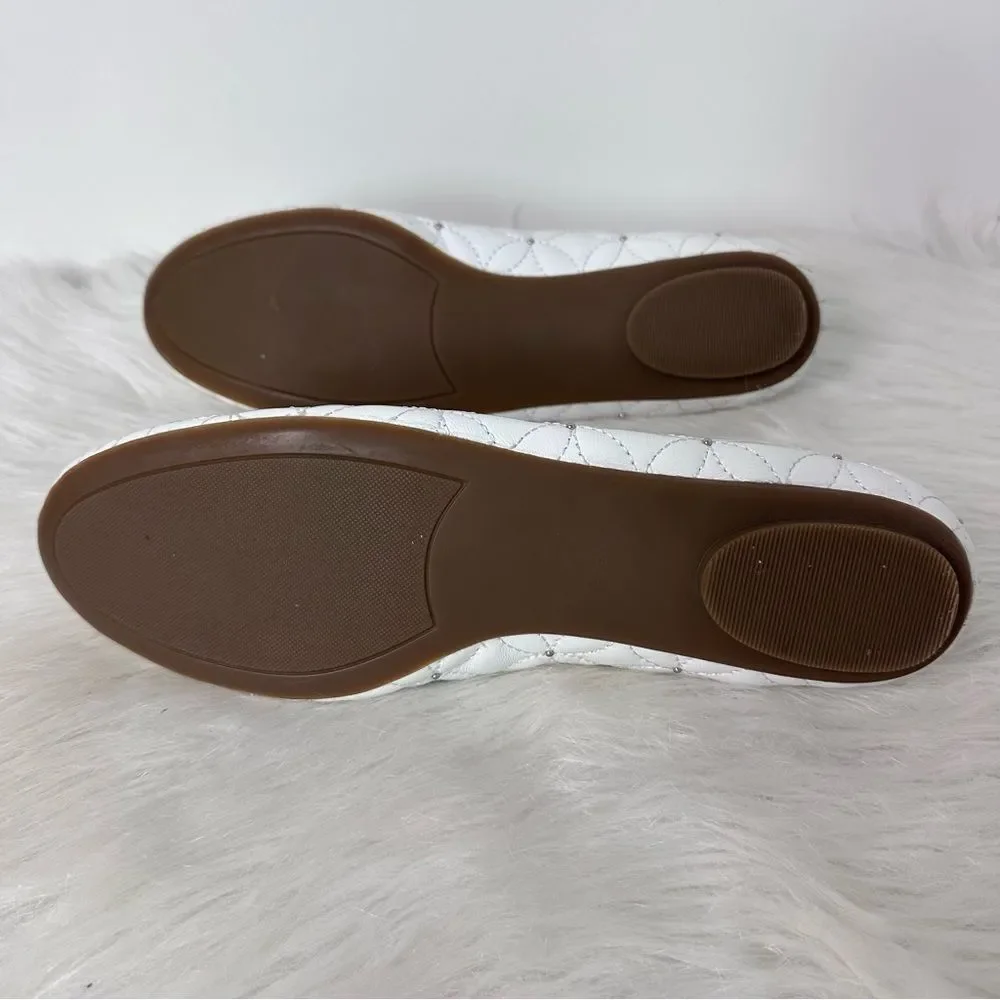 Vaneli White‎ Quilted Women's Shoes
